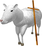 教会画像05　イラスト子羊